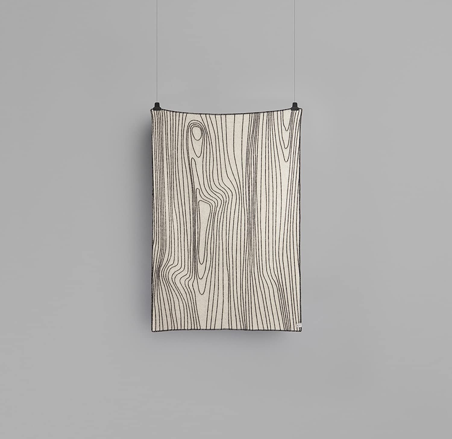 Плед Roros Tweed Finewool Чорний/Натуральний (200 см x 130 см), фото №3