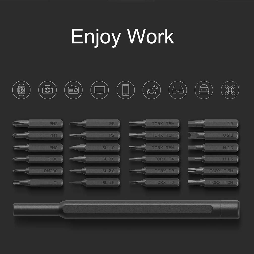 Набір викруток Xiaomi Mijia Wiha з алюмінію чорний, фото №3