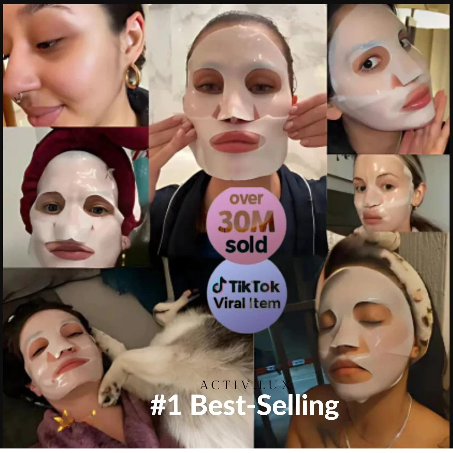 Кристаллическая маска для лица с коллагеном Korean | против морщин, антивозрастная, сужает поры и глубоко увлажняет | 4 маски, фото №7 Кристаллическая маска для лица с коллагеном Korean | против морщин, антивозрастная, сужает поры и глубоко увлажняет | 4 маски, фото №7