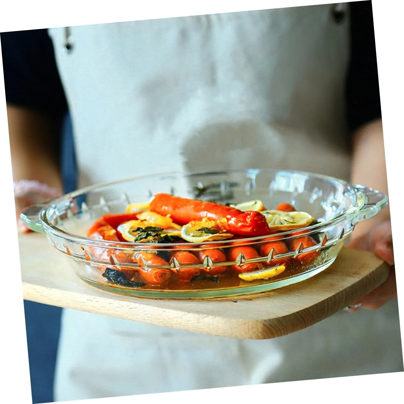 Форма для выпечки стеклянная термостойкая для микроволновой печи антипригарная, фото №2 Форма для выпечки стеклянная термостойкая для микроволновой печи антипригарная, фото №2