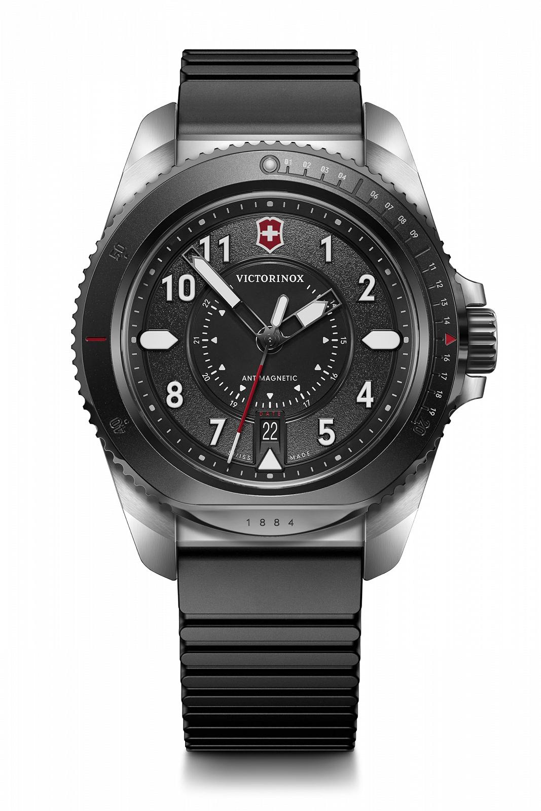 Чоловічий Victorinox Journey 1884 Limited Edition Аналоговий Кварцовий Годинник Водостійкість 200 м Діаметр корпуса 43 мм Ремінець 21 мм 130 г Чорний, чорний, стрічковий, фото №3