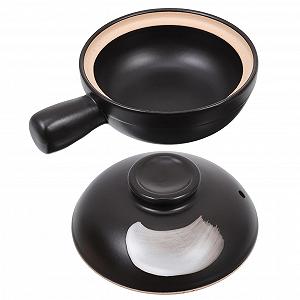 Кастрюля Veemoon Керамическая с крышкой и одной ручкой Термостойкая Малая для риса и рагу - Фото 1