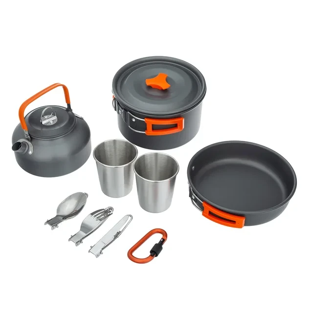 Набор туристической посуды со столовыми приборами HALIN DS-308A, фото №2