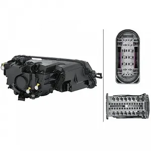 Фара головного света HELLA 1EX 354 855-031 для SKODA, левая synthetic.ua - Фото 1