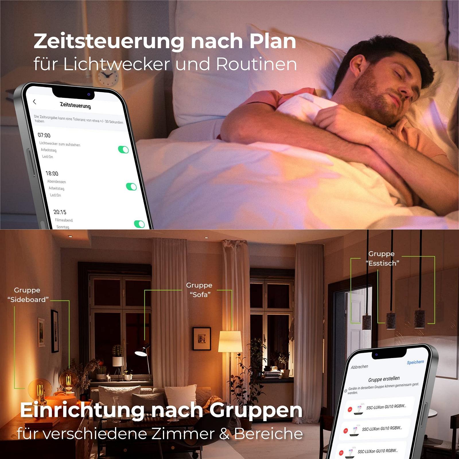 Настільна лампа SSC-LUXon NAMBI Vintage Smart WiFi E27 LED Globe чорна, фото №5