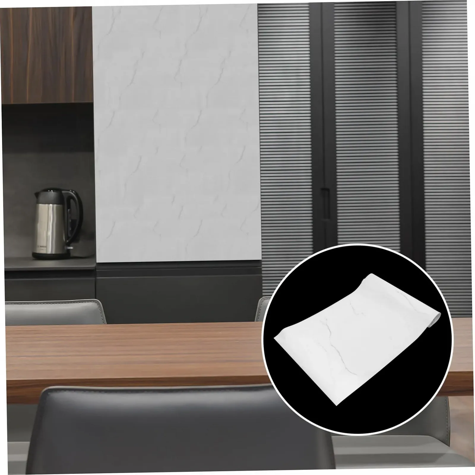 Наклейка-плівка на стіну Мармурова водостійка Біла з візерунком тріщин, фото №5 Наклейка-плівка на стіну Мармурова водостійка Біла з візерунком тріщин, фото №5