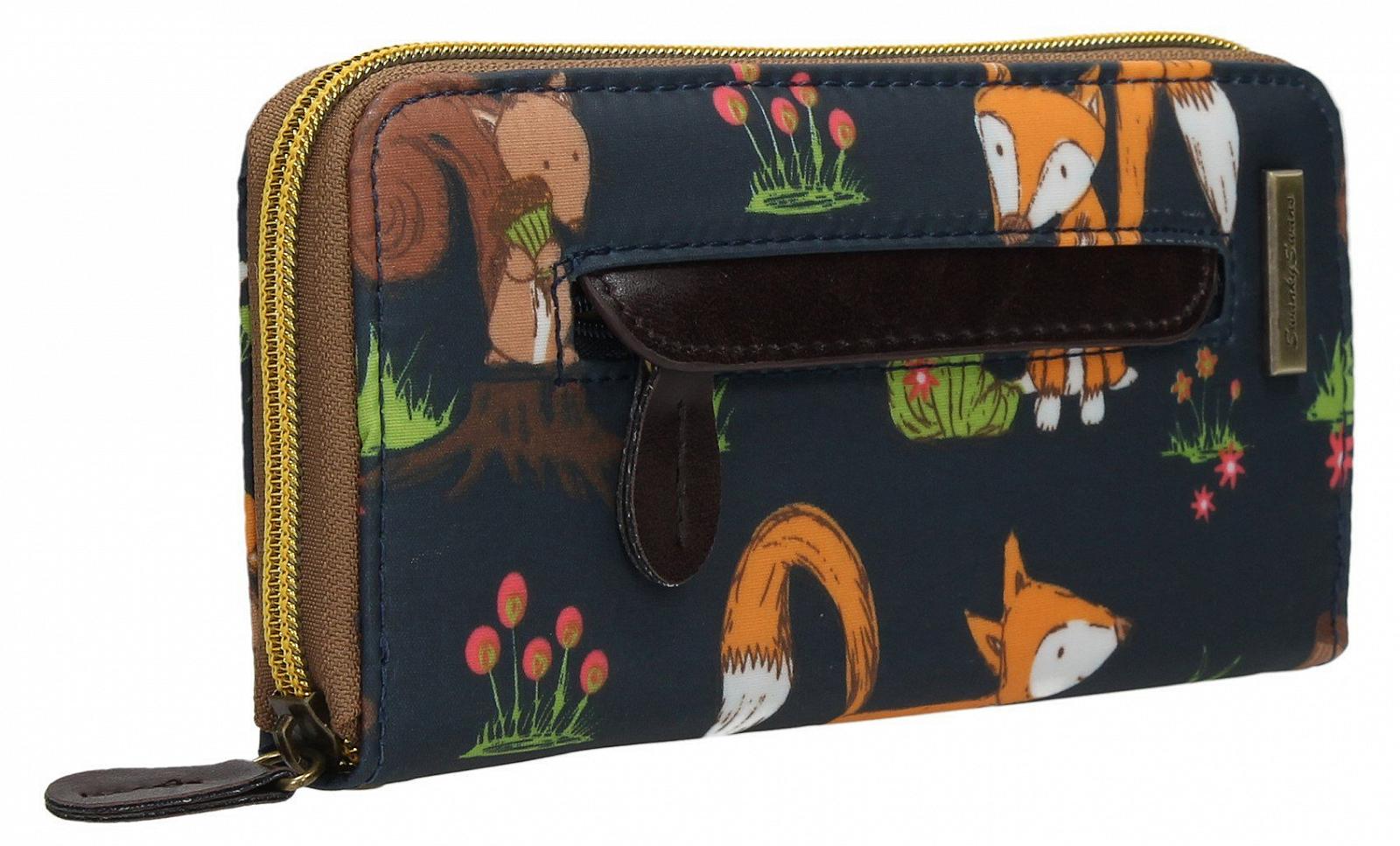 Кошелек SwankySwans Freddie Fox & Eichhörnchen Print с молнией спереди, фото №2