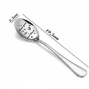 Кофейная ложка с гравировкой Love you to the Moon and Back synthetic.ua - Фото 1