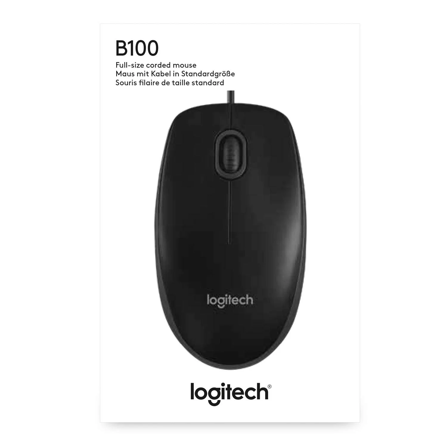 Миша Logitech B100 Оптична USB Чорний, фото №7 Миша Logitech B100 Оптична USB Чорний, фото №7