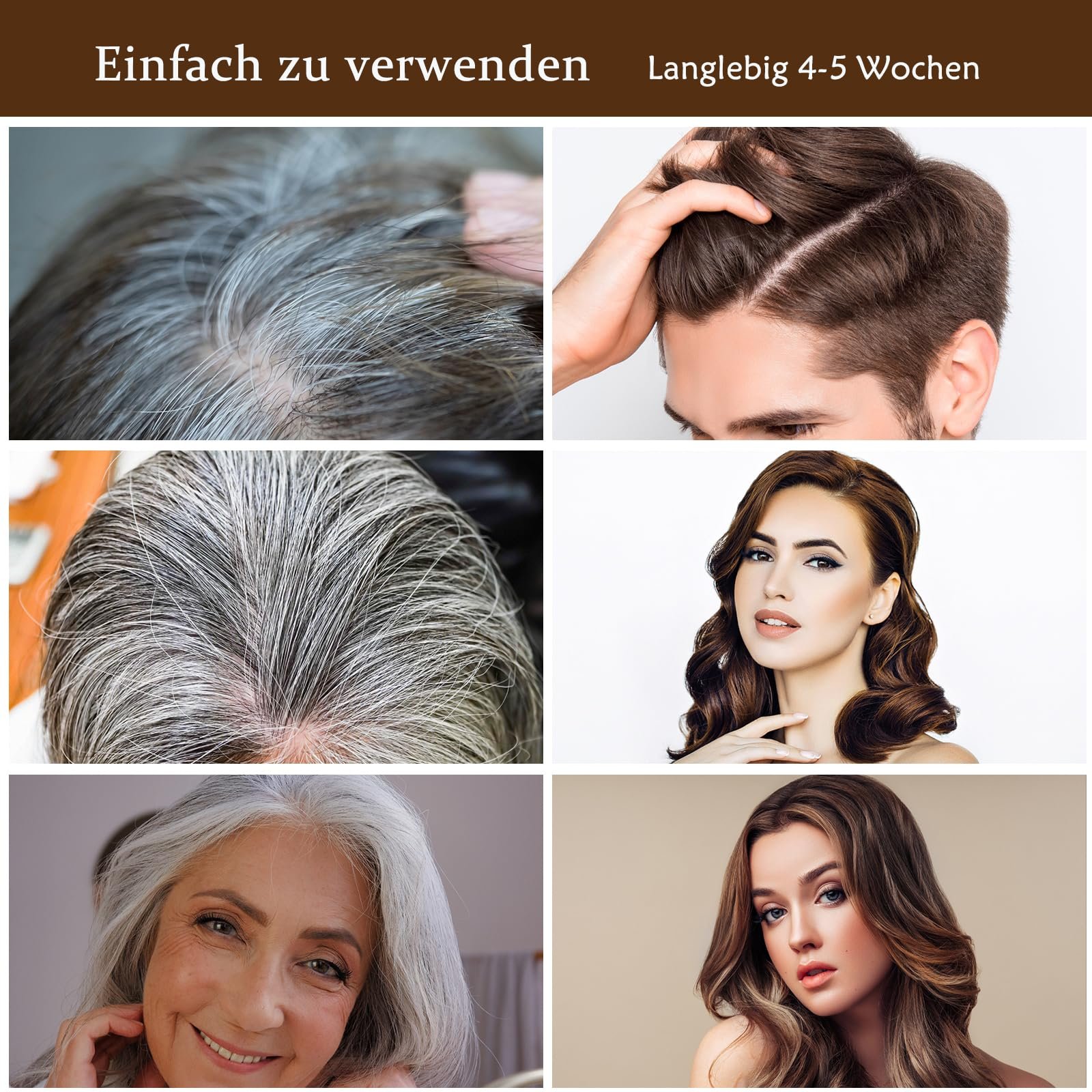 Шампунь для окрашивания волос Brown 3-в-1 Темно-коричневый, 500 мл, фото №4 Шампунь для окрашивания волос Brown 3-в-1 Темно-коричневый, 500 мл, фото №4