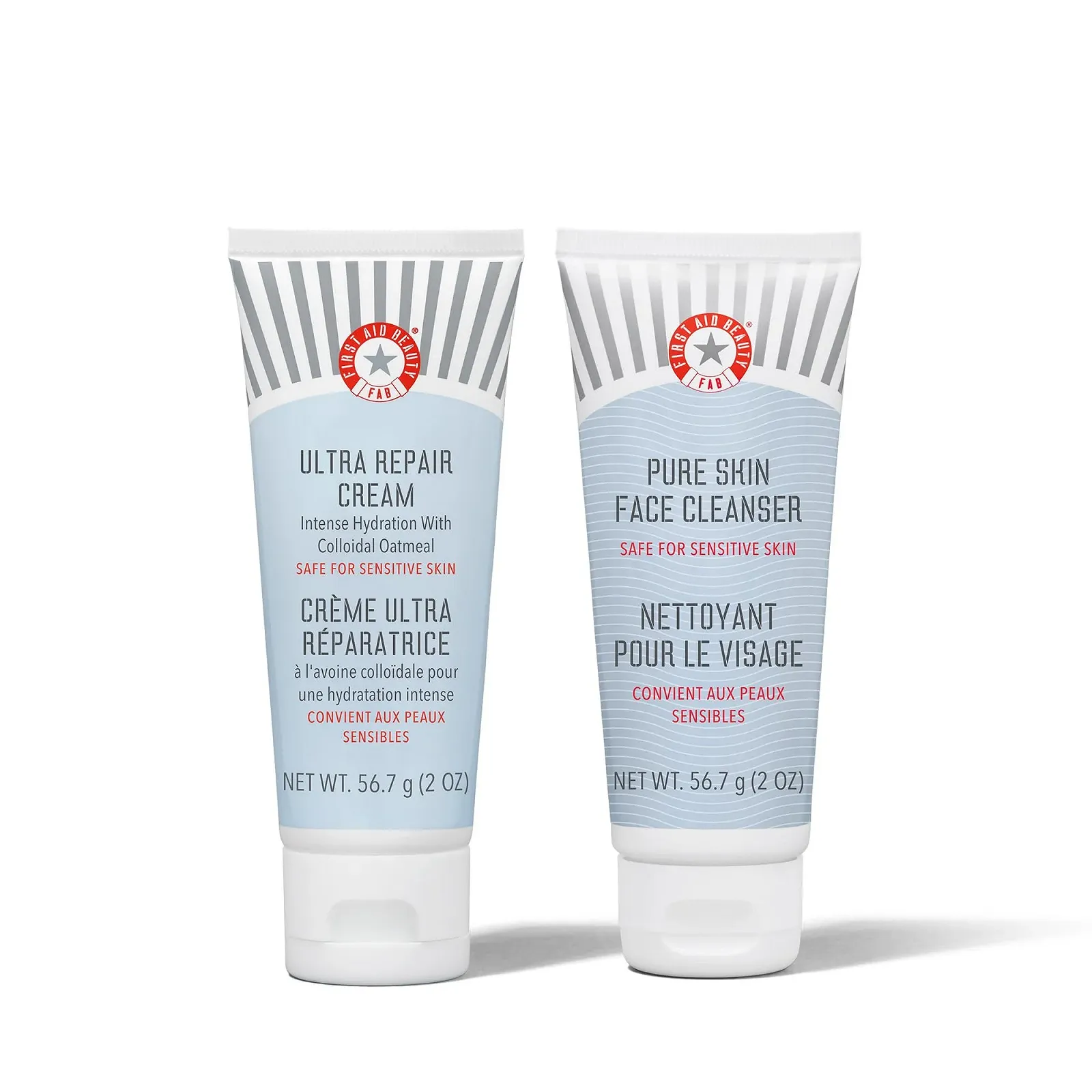 Набір First Aid Beauty Ultra Repair Cream + Pure Skin Cleanser зволожувальний 56.7 г + 56.7 г, фото №1 Набір First Aid Beauty Ultra Repair Cream + Pure Skin Cleanser зволожувальний 56.7 г + 56.7 г, фото №1