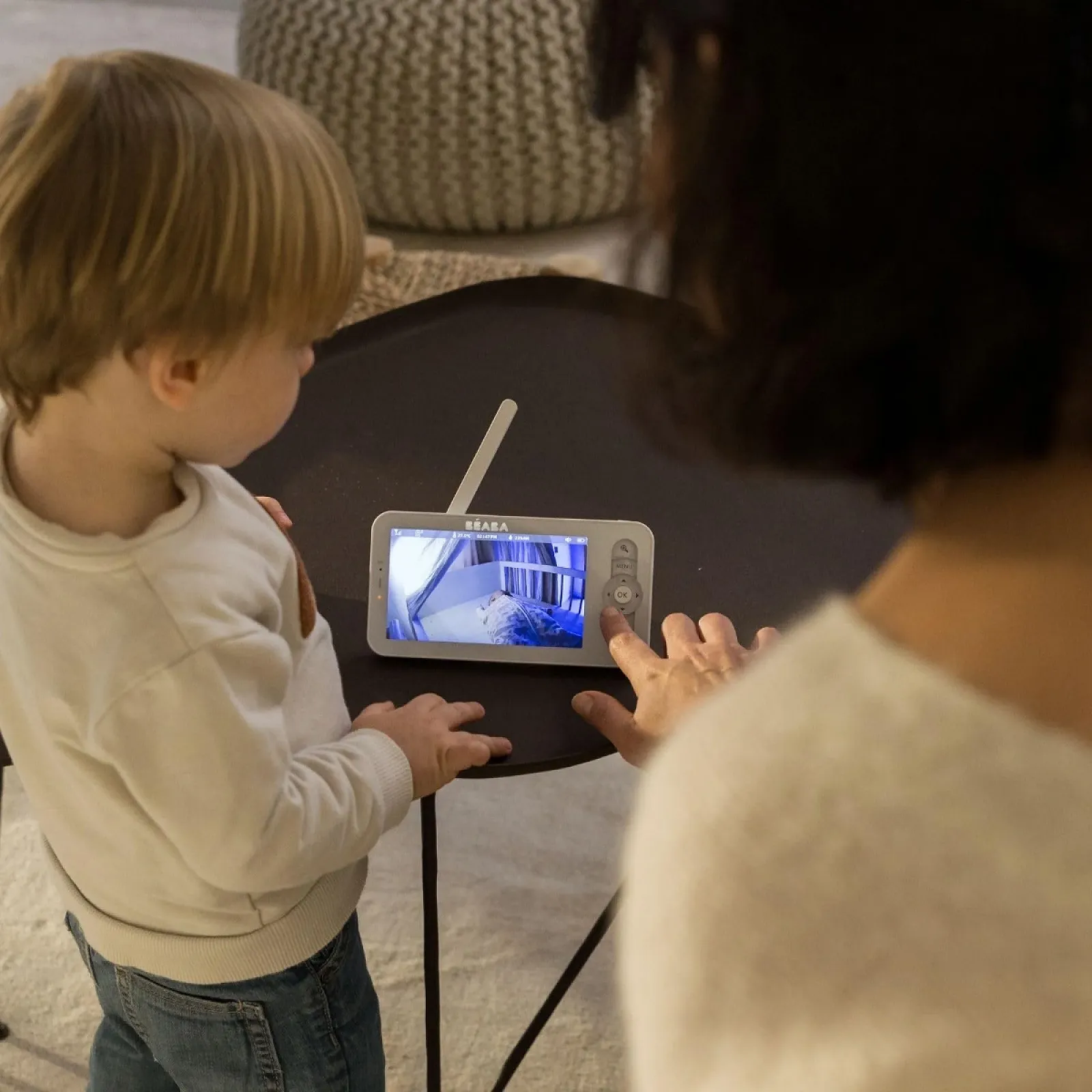 Відеоняня BÉABA Zen Night Light 720P HD 360° White, фото №6