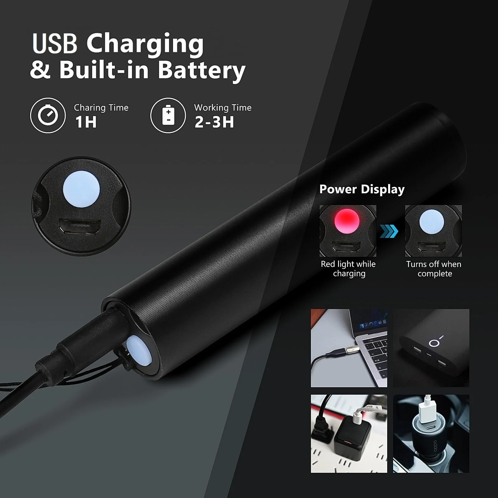 Ультрафіолетовий Ліхтар LUXNOVAQ 365 нм & 395 нм, USB Перезаряджуваний Чорне Світло, Міні LED УФ Лампа Детектор Сечі Домашніх Тварин для УФ Смоли, Бурштину, Скорпіонів, Гель-лаку, Тестер Грошей, Уранового Скла, Набір з 4 штук, фото №5