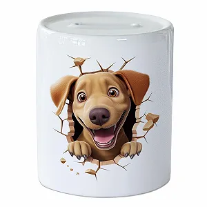 Скарбничка GRAZDesign Funny Money Box Wall Crack Собака керамічна - Фото 1
