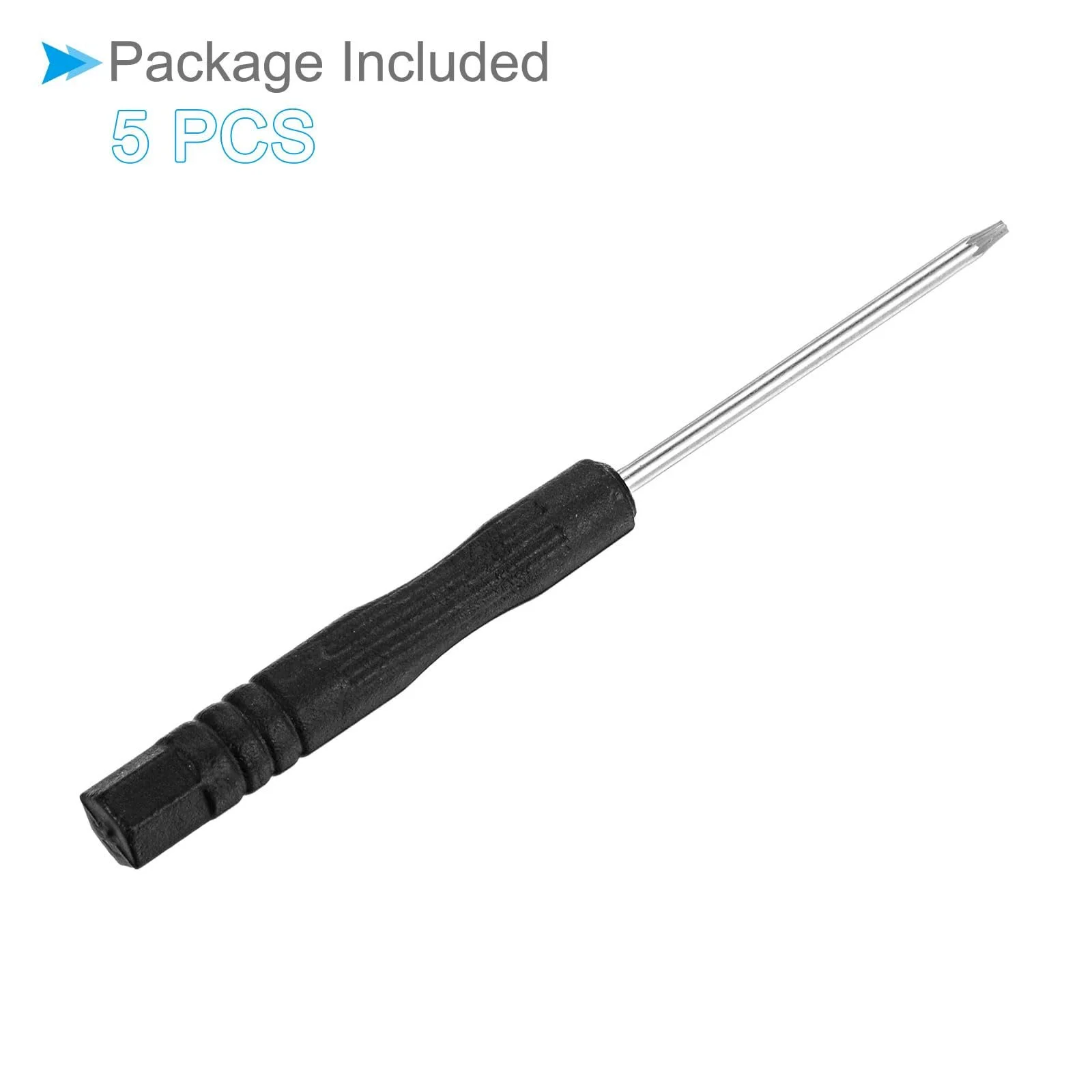 Викрутка Torx Tiny T5 80 мм сталева з нековзною ручкою 5 шт., фото №5