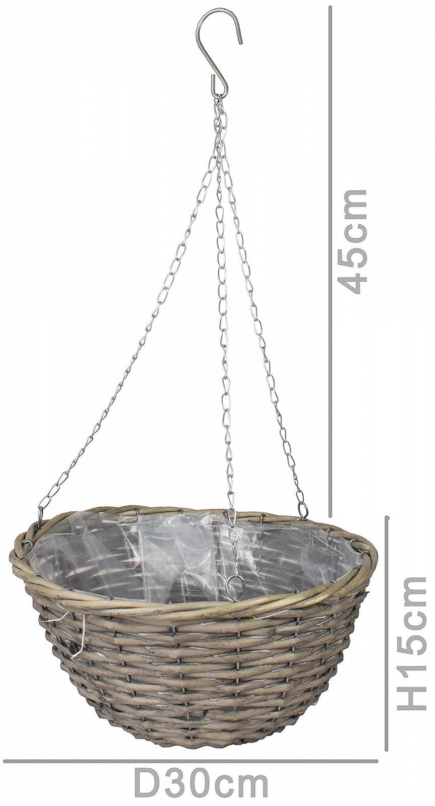 Кошик для рослин Tunis Верба 30 см Натуральний, фото №2