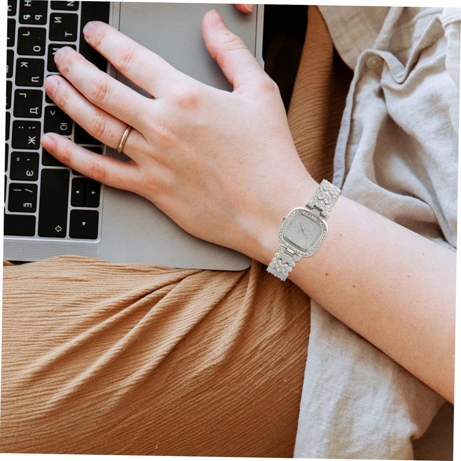 Наручные часы Женские WRITWAA С украшением из страз Модный дизайн Розовое золото, фото №3 Наручные часы Женские WRITWAA С украшением из страз Модный дизайн Розовое золото, фото №3