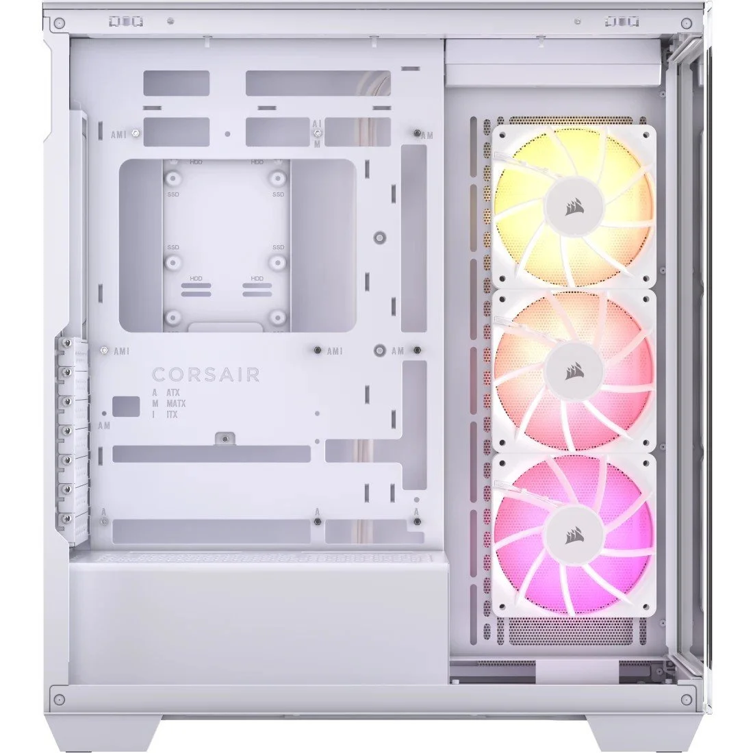 Корпус Corsair 3500X ARGB / Mid-Tower / 3x120mm ARGB Fans / E-ATX / без БЖ / Білий, фото №2