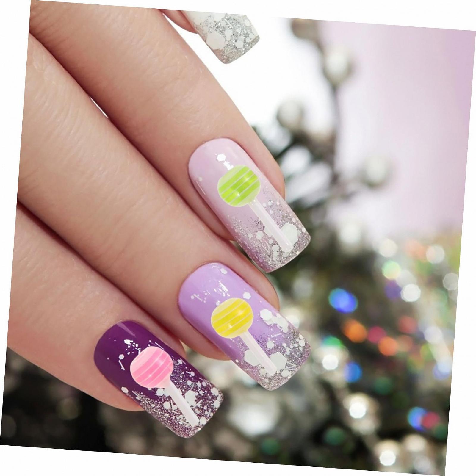 Украшения для ногтей FRCOLOR 75 Аксессуары Подвески Аксессуары Smanicure-Charm Конфеты Жемчуг с плоской задней частью Diy-Flatback-Harz, фото №5