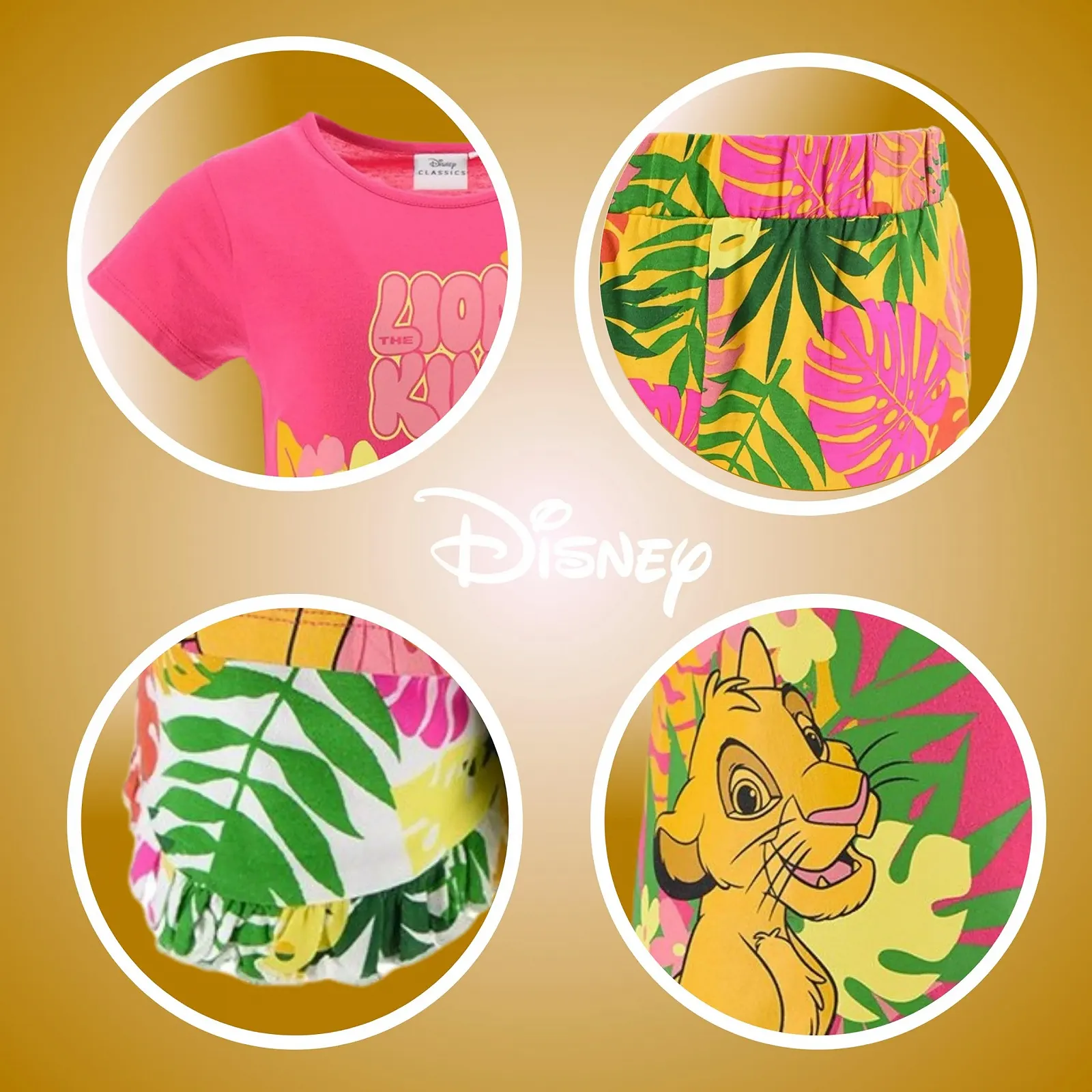 Комплект Одягу Disney Король Лев для Дівчаток М'яка Бавовна Дизайн Сімба, фото №6 Комплект Одягу Disney Король Лев для Дівчаток М'яка Бавовна Дизайн Сімба, фото №6