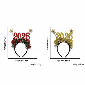 Набор из 2 праздничных обручей на Новый год. synthetic.ua - Фото 1