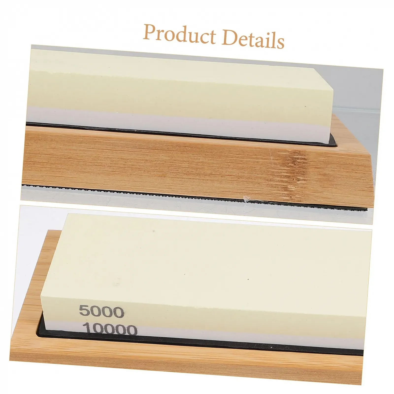 Набір точильних каменів GLEAVI двосторонній з бамбуковою основою, фото №3 Набір точильних каменів GLEAVI двосторонній з бамбуковою основою, фото №3