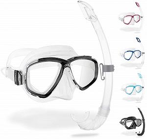 Маска Cressi Perla Unisex для дорослих + трубка Mexico, один розмір - Фото 1