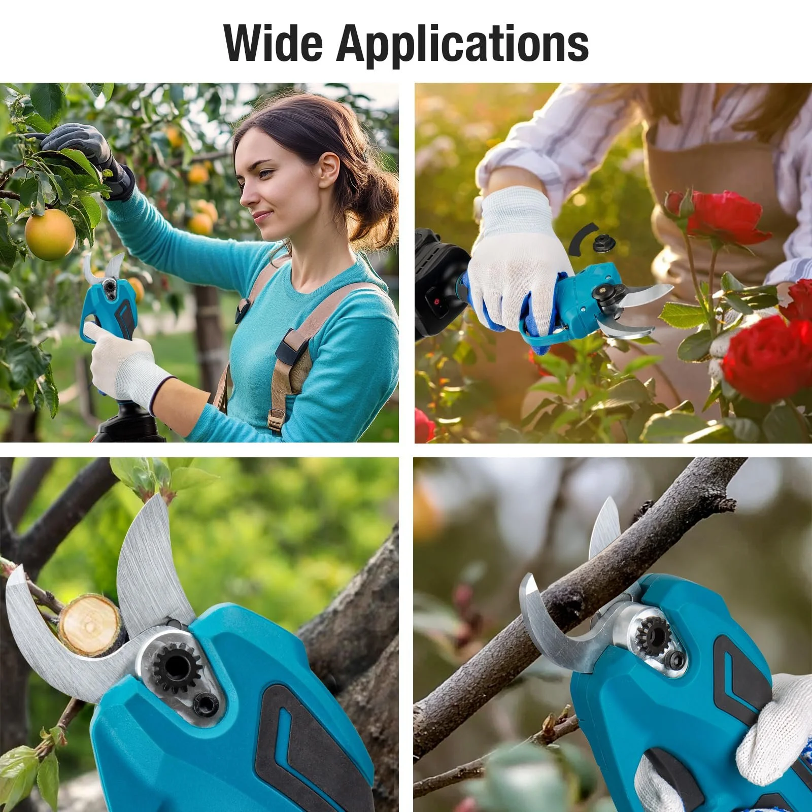 Акумуляторні садові ножиці, max 35 мм, 2 акумулятори 2000 мА·год, фото №5