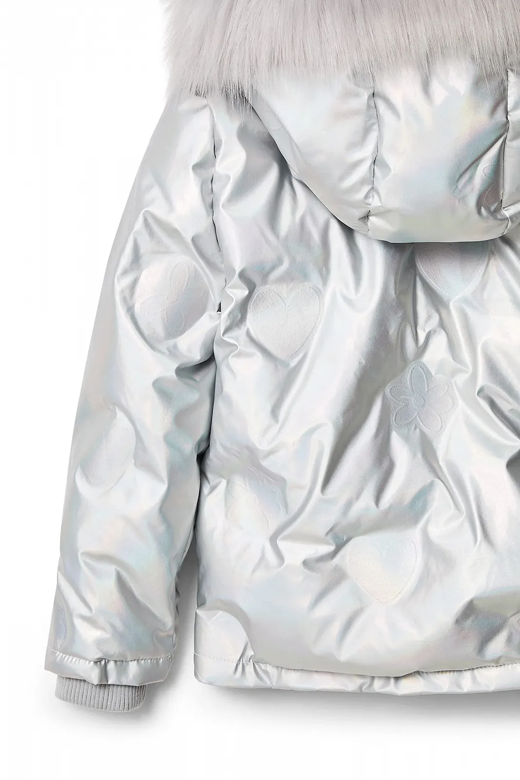 Куртка Desigual Tierra 3042 для девочек, утепленная, фиолетовый Palo, фото №4