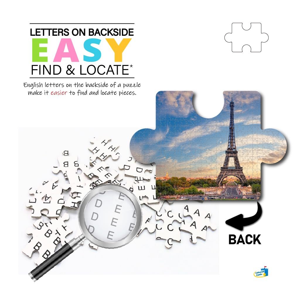 Пазл Фотопазл Ейфелева вежа, Париж Франція 1000 елементів Визначні місця Європи Пейзаж для дорослих та дітей від 14 років, фото №3