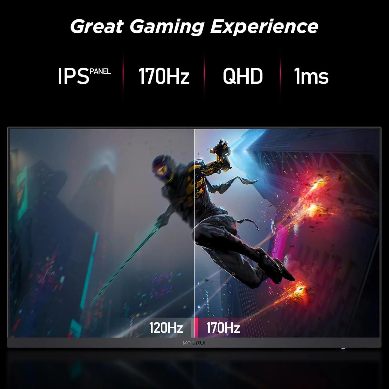 Монітор 27" KOORUI MG27H3Q 2К IPS 170 Гц, фото №3 Монітор 27" KOORUI MG27H3Q 2К IPS 170 Гц, фото №3