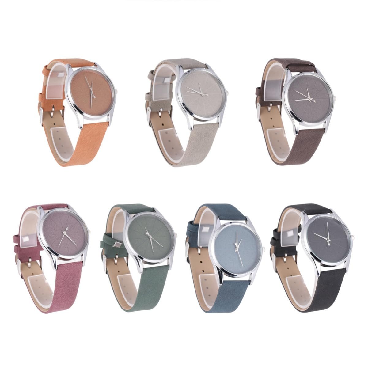 Жіночий годинник PartyKindom Кварцовий з тонким шкіряним ремінцем Червоний, фото №5