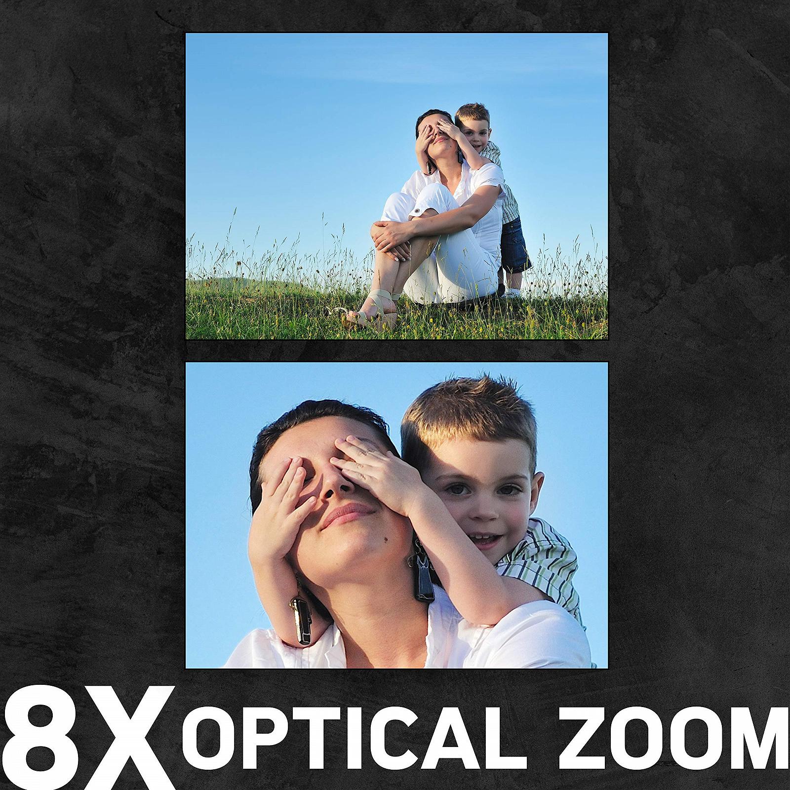 Компактная камера AGFA PHOTO Realishot DC8200, 18 Мп, Full HD видео, 2.7-дюймовый ЖК-экран, 8-кратный оптический зум, литиевая батарея и SD-карта 16 ГБ - Серебристый, фото №3