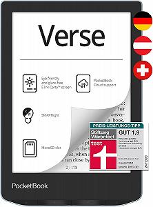 Електронна книга 6" PocketBook Verse PB629 / 8ГБ / Wi-Fi / SD слот / Сенсорний E-Ink екран (1024 × 758) / Настроювана яскравість / До 4 тижнів роботи від батареї / Блакитний (PB629-M-WW) - Фото 1