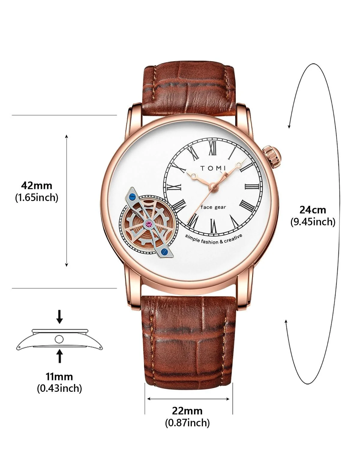 Часы Мужские CIVO Аналоговые Кварцевые Ремешок Кожа Водонепроницаемые, фото №7 Часы Мужские CIVO Аналоговые Кварцевые Ремешок Кожа Водонепроницаемые, фото №7