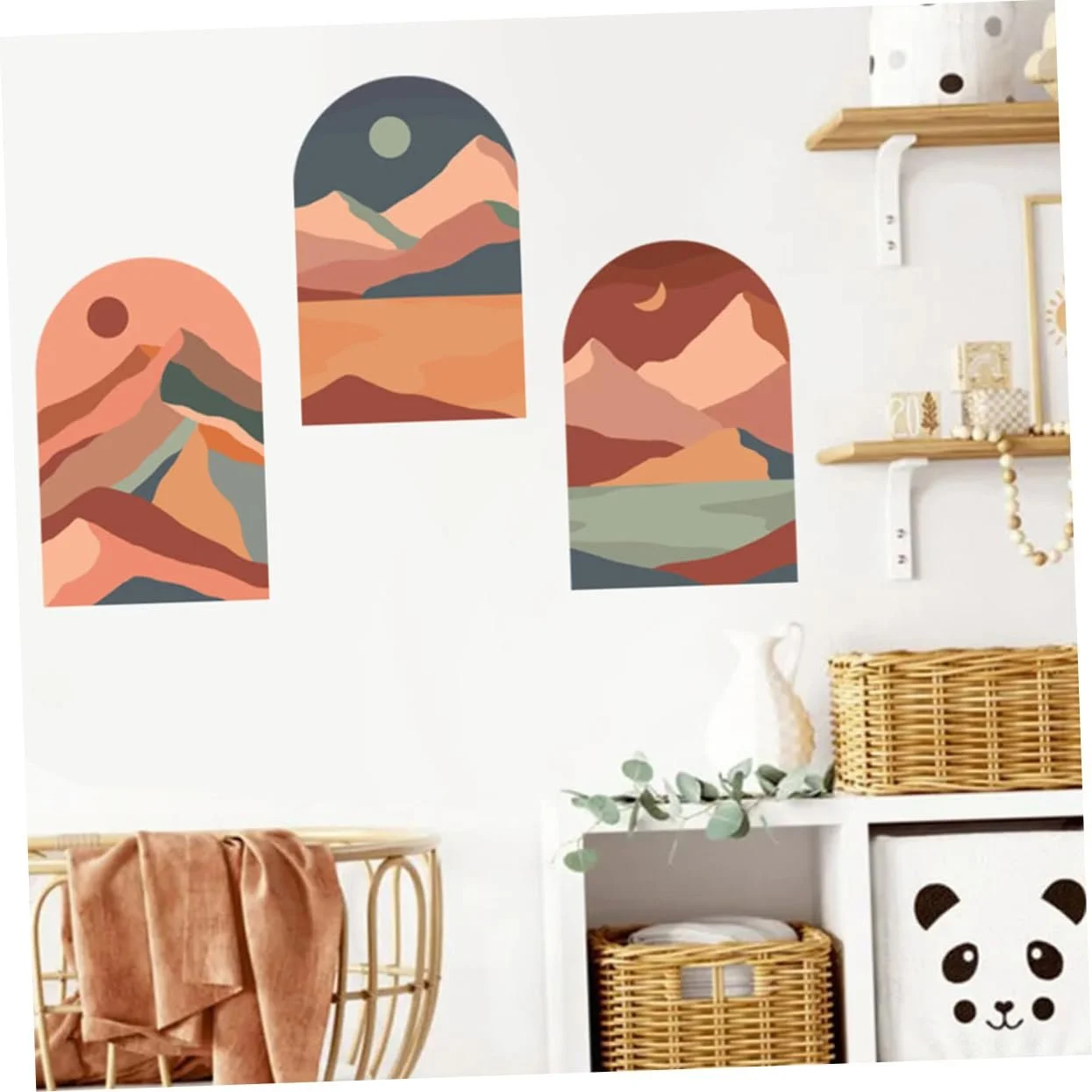 Наклейка на стіну VILLCASE Sun and Moon Bohemian Style Самоклеюча, фото №6