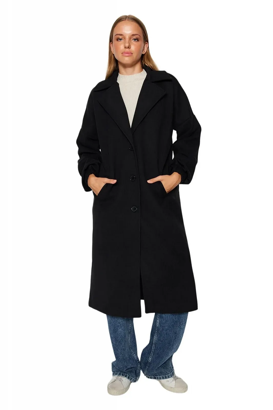 Пальто TRENDYOL Прямой, фото №1