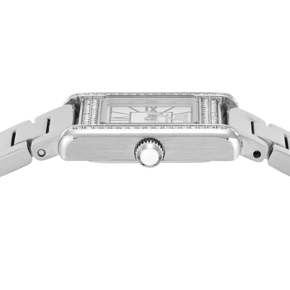 Женские часы Emporio Armani, 20 мм, кварцевый механизм с двумя стрелками, с браслетом из нержавеющей стали или кожаным ремешком, фото №5