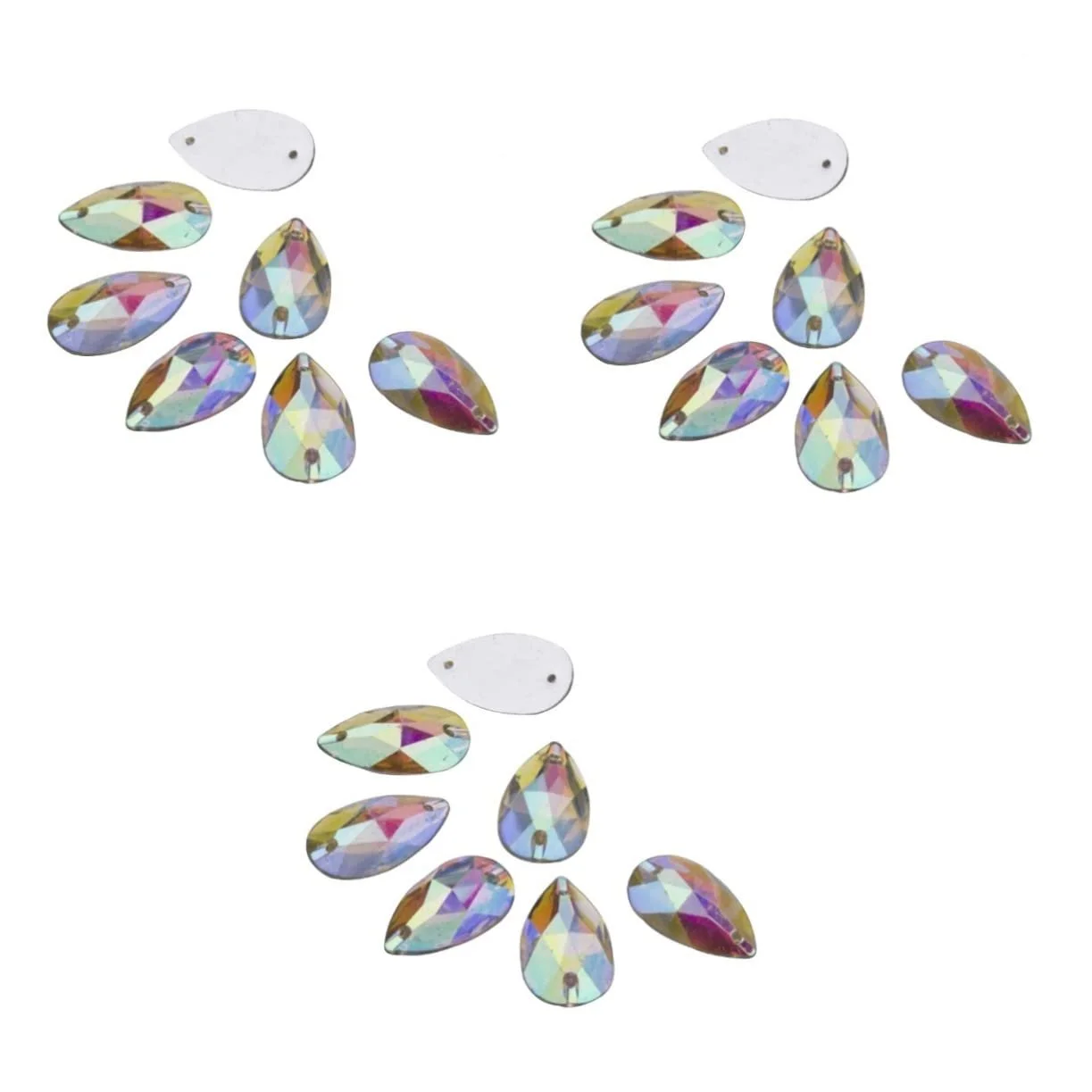 Стрази FRCOLOR Кристалічні намистини Плоска задня частина Ґудзики Кристал Плоска задня частина Підвіска зі страз, фото №1