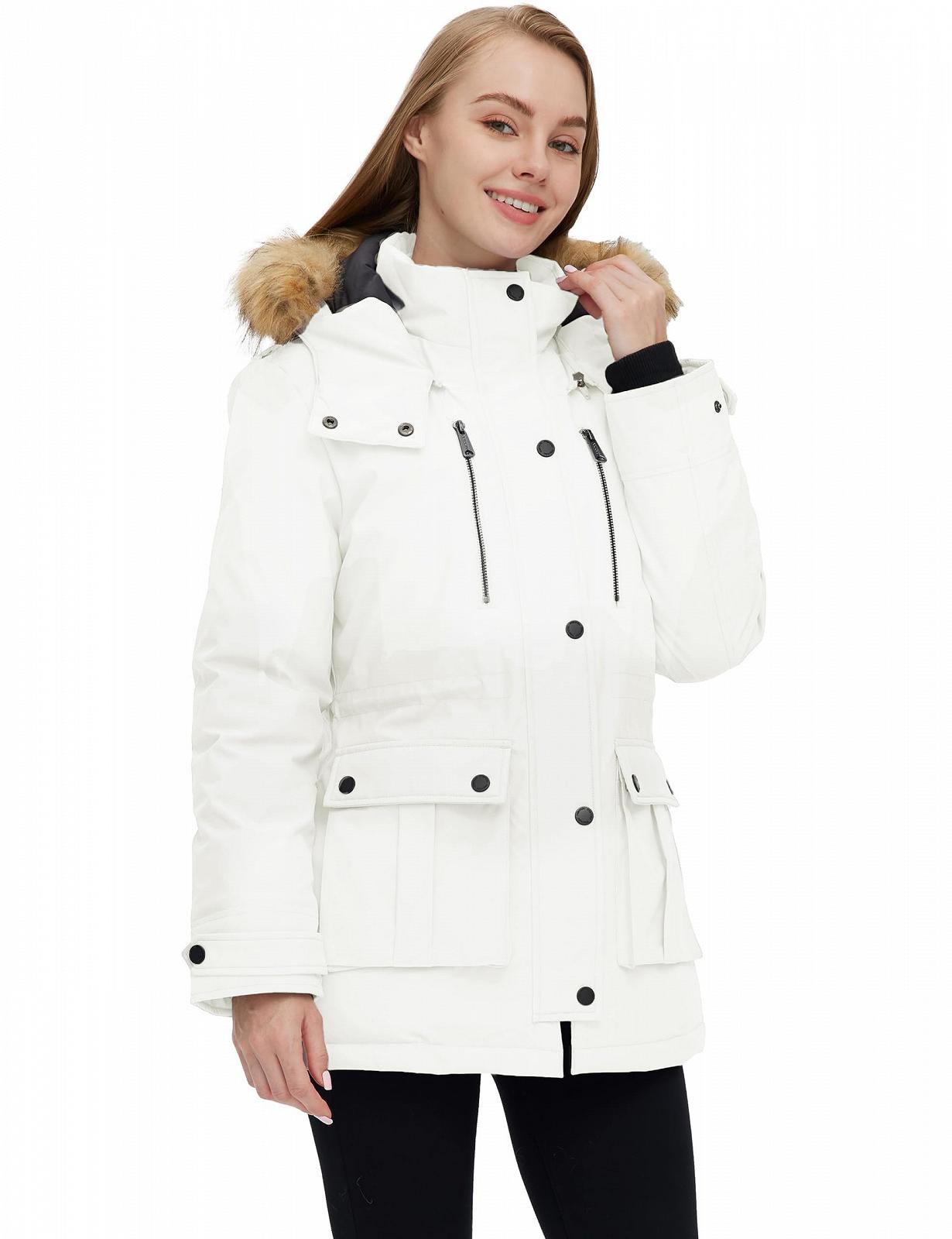 Женское зимнее хлопковое пальто Wantdo Классическая парка, фото №4
