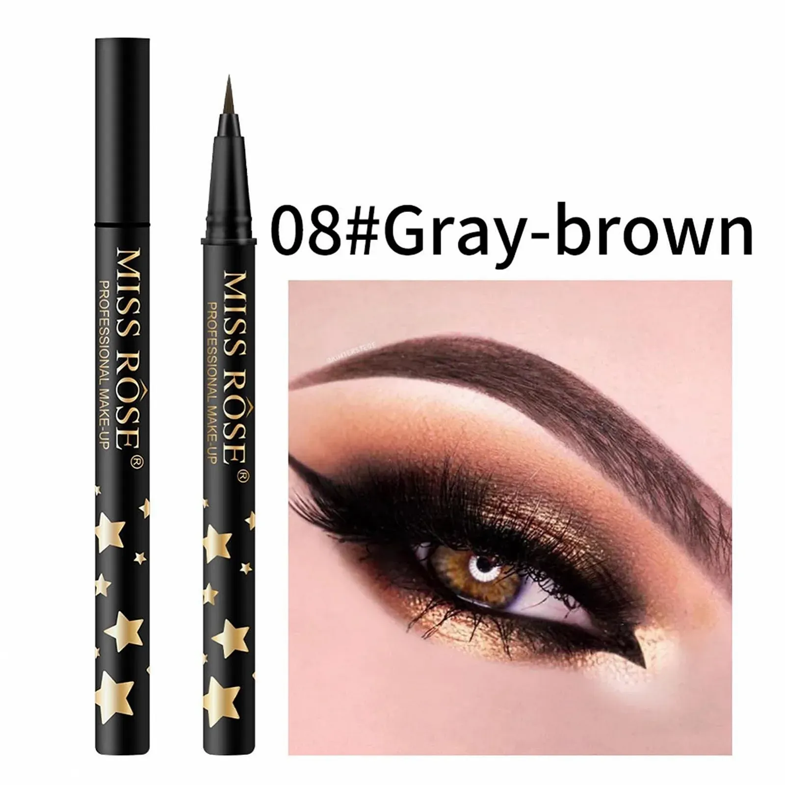 Жидкая Подводка для глаз с блестками Fowybe, водостойкая, для макияжа глаз, долговечная и потостойкая, простая в использовании, быстросохнущая, мерцающая, фото №5