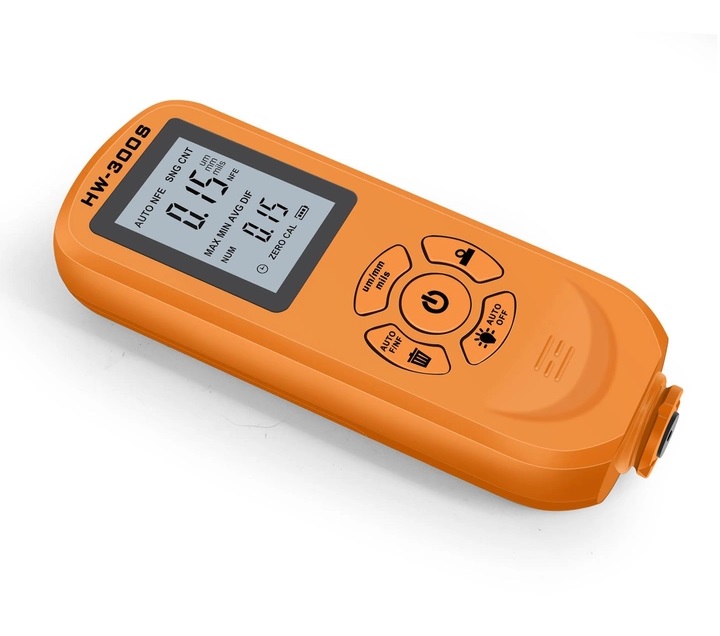 Толщиномер краски цифровой iCar HW-300 S 0 2000 мкм Fe и Nfe Оранжевый 050740, фото №2