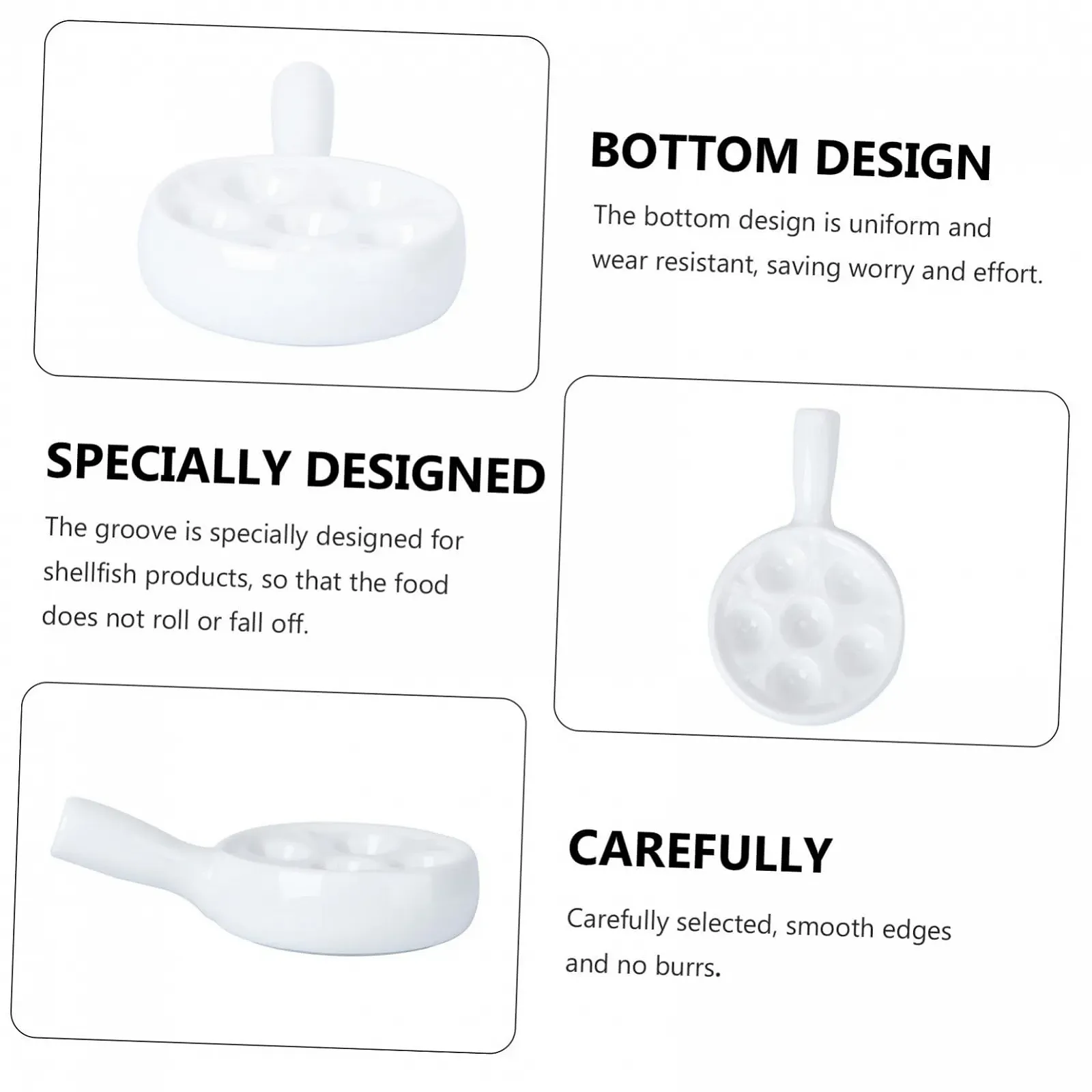 Форма для запекания улиток VALICLUD керамическая с отверстиями, фото №2