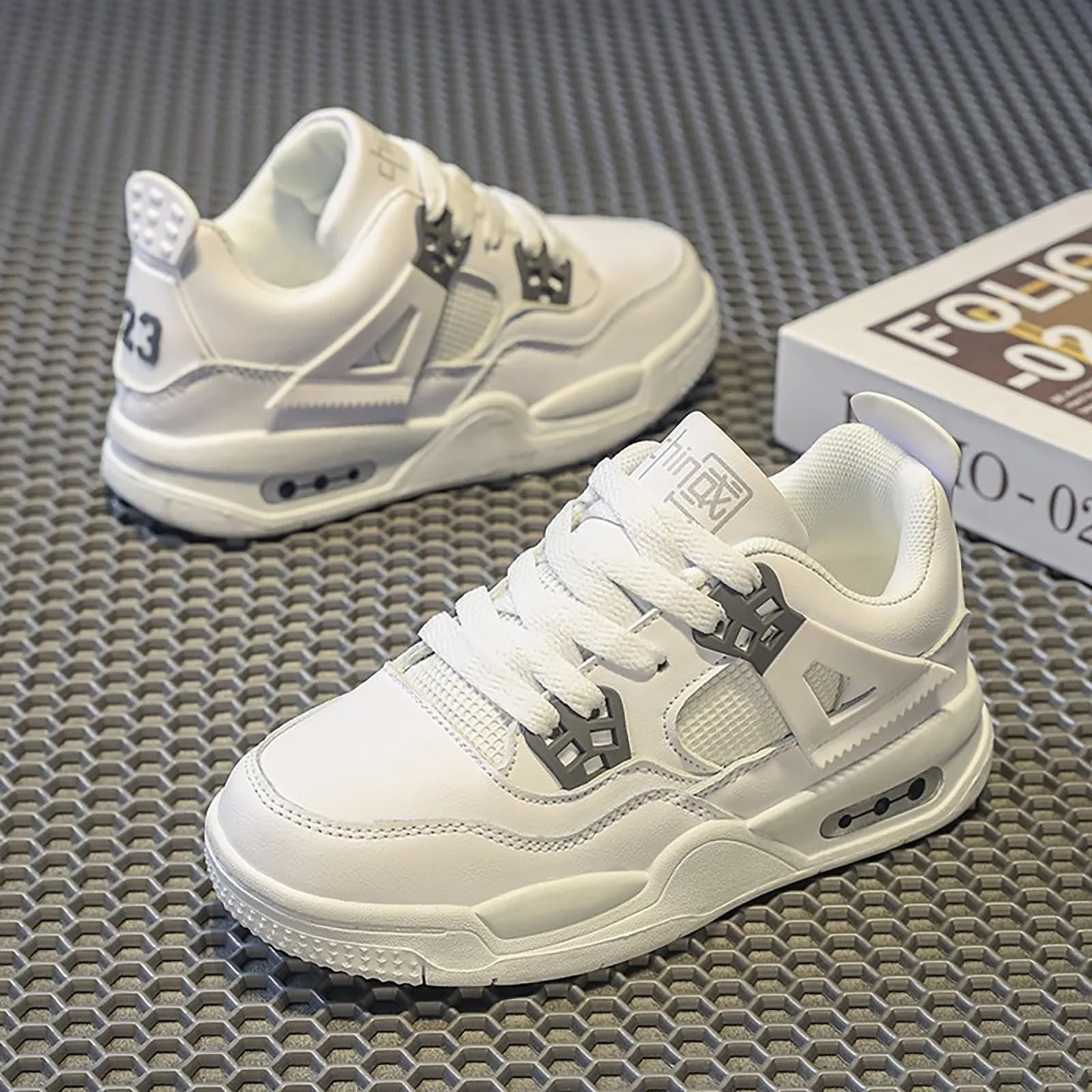 Дитячі баскетбольні кросівки Спортивне взуття для хлопчиків і дівчаток для ходьби Ретро Нековзні, фото №4