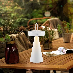 Настільна лампа Just Light LED Акумуляторна 28.9 см Пластик Силікон Біла synthetic.ua - Фото 1