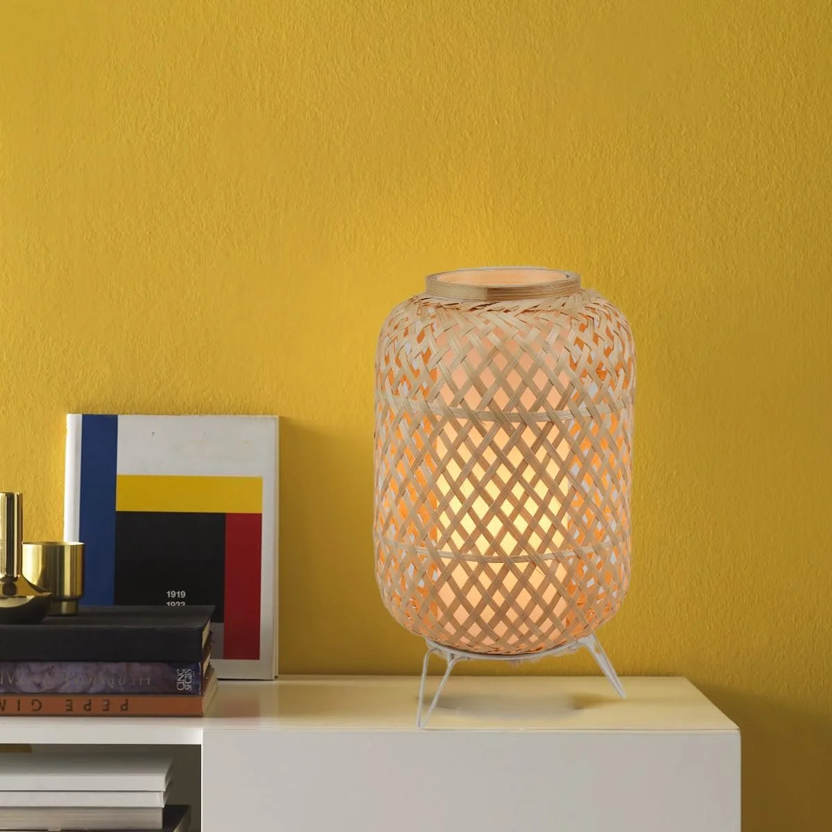 Настільна лампа Alpinaluz Rattan Nordic Vintage Style E27, фото №7