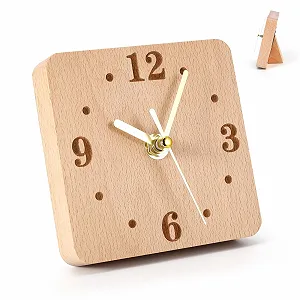 Настольные часы ZONJIE Деревянные, 11 см, аналоговые - Фото 1