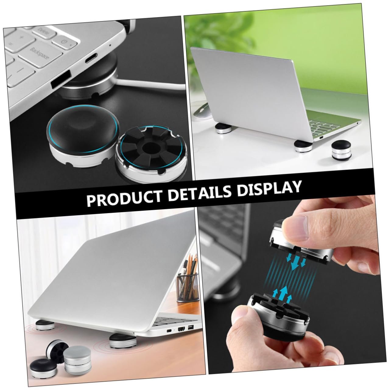 Подставка для ноутбука эргономичная регулируемая 2 шт, фото №3