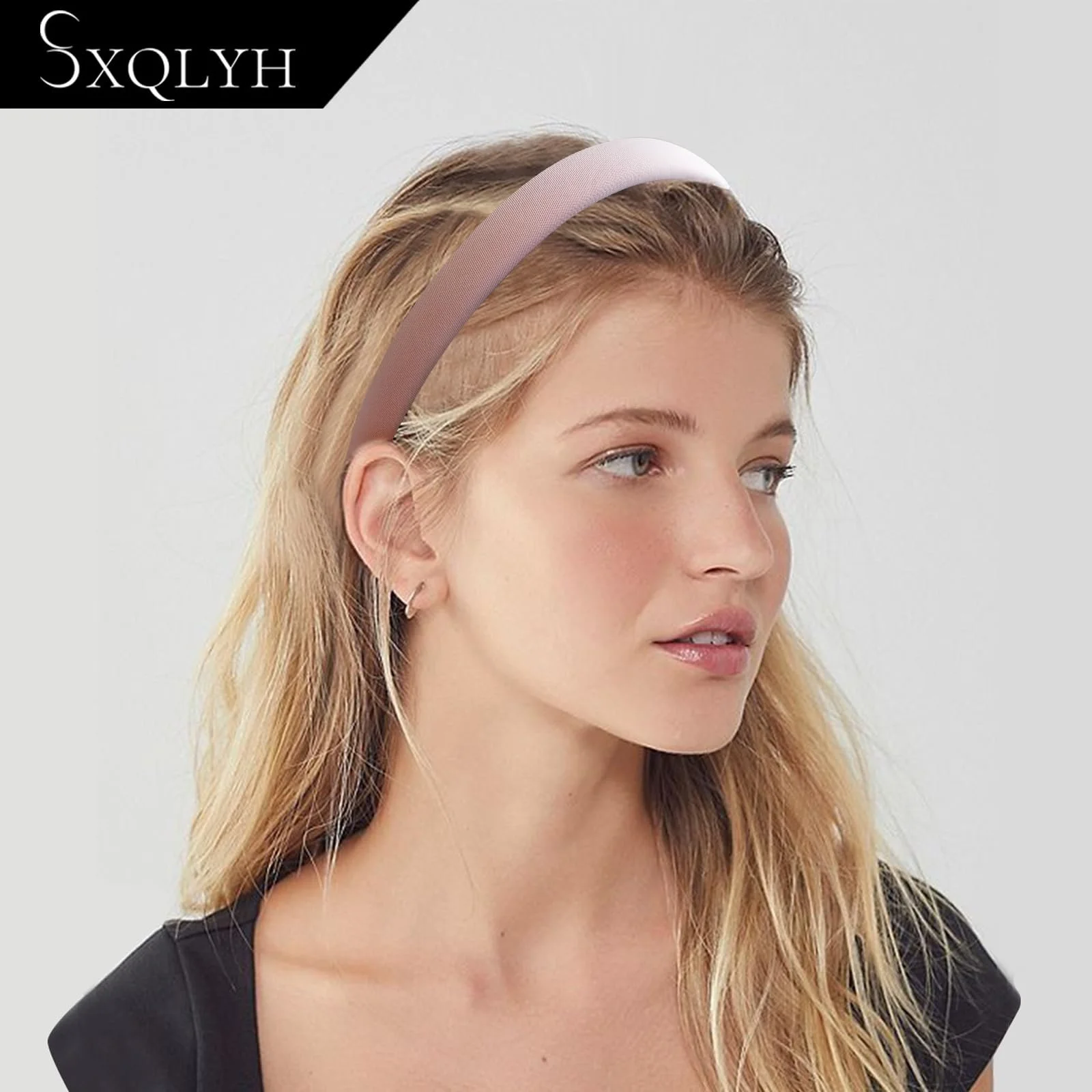 Обруч М'який Тканинний Обруч 2.2 см Шириною Рожевий, фото №4