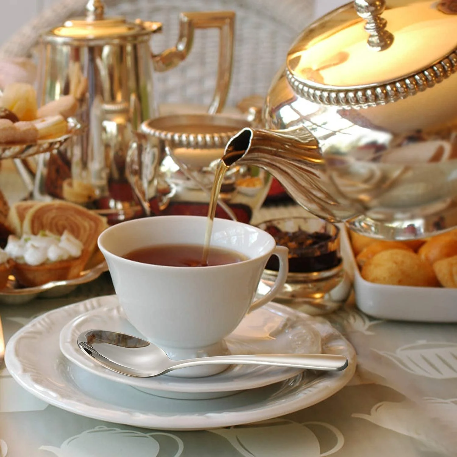 Ложка чайная из нержавеющей стали Набор из 6 штук (18/10 Нержавеющая сталь), фото №6